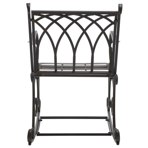 Fauteuil à Bascule Pour L'extérieur Lucero Rouge Le Fer 62 X 40 X 109