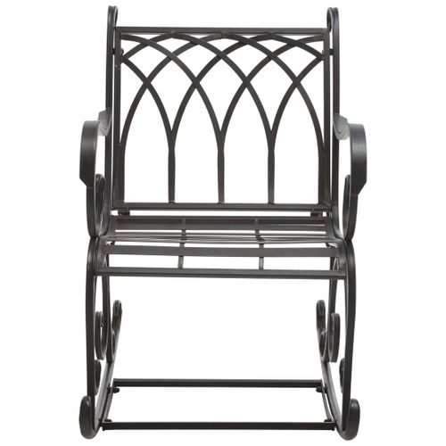 Fauteuil à Bascule Pour L'extérieur Lucero Rouge Le Fer 62 X 40 X 109