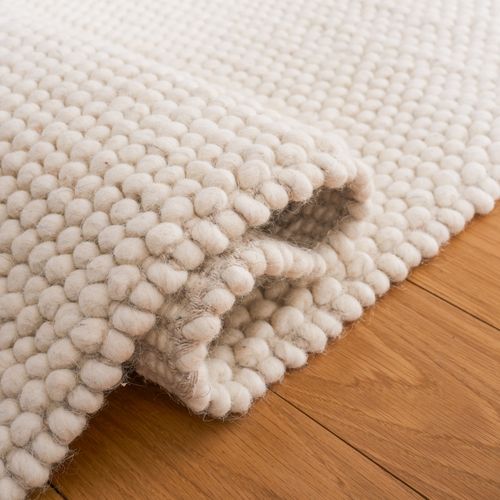 Tapis Natura 122 X 122 Cm Fibre Naturelle Hermione Blanc