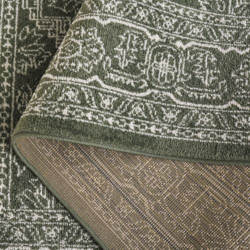 Tapis Adirondack 235 X 305 Cm Médaillon Arianwen Vert Foncé / Ivoire