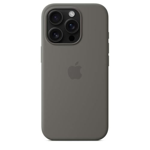 Apple iPhone 16 Pro - Coque En Silicone Avec Magsafe - Stone Gray