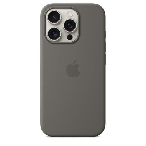 Apple iPhone 16 Pro - Coque En Silicone Avec Magsafe - Stone Gray