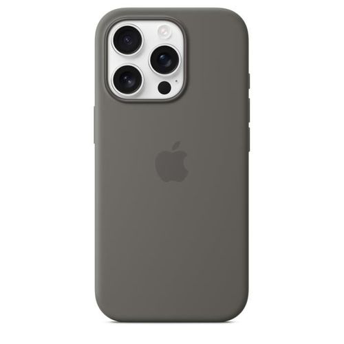 Apple iPhone 16 Pro - Coque En Silicone Avec Magsafe - Stone Gray