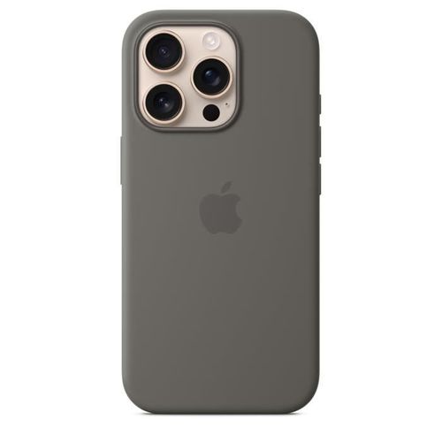 Apple iPhone 16 Pro - Coque En Silicone Avec Magsafe - Stone Gray
