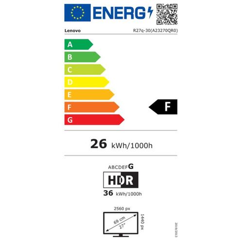 écran De Jeu 27" Qhd Ips 180 Hz Freesync Premium Displayhdr 400, Enceintes Intégrées