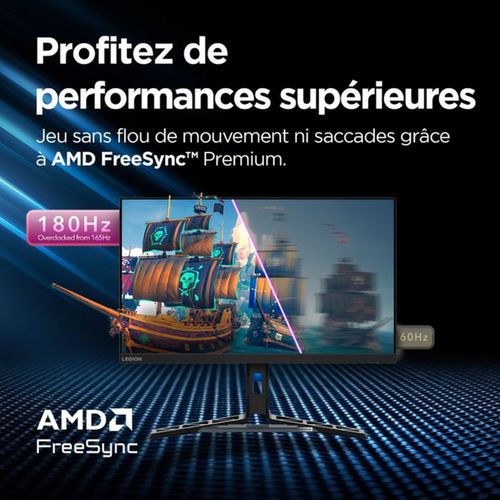 écran De Jeu 27" Qhd Ips 180 Hz Freesync Premium Displayhdr 400, Enceintes Intégrées