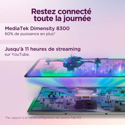 Tablette Tactile  Idea Tab Pro - 12,7 3k Ltps - 8 Go Ram - Stockage 128 Go - Gris + Stylet