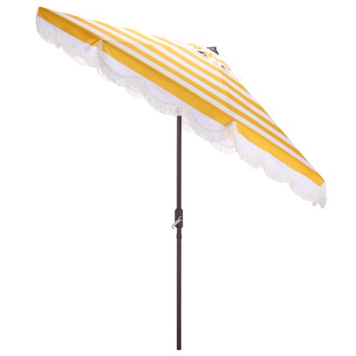 Parasol Thomas Jaune Métal Open: 256 X 256 X 251 Close: 15 X 15 X 251