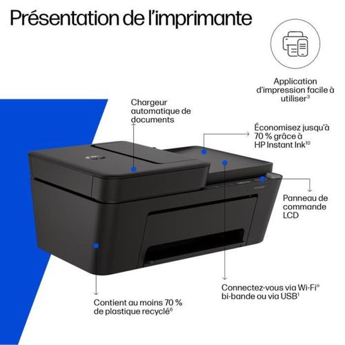 Deskjet 4310 — Imprimante Tout-en-un Compacte Sans Fil, Adf 35 F