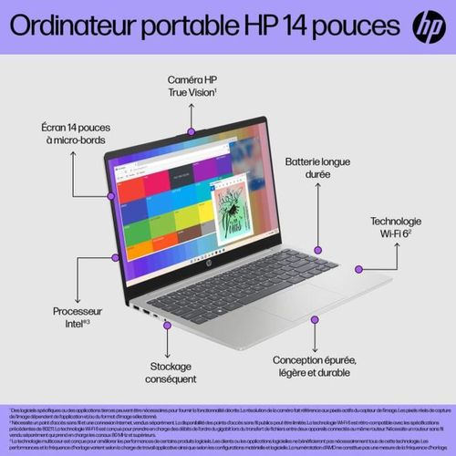 PC Portable 14 Pouces Core 5 120u, 16 Go Ram, Ssd 512 Go, Wi‑fi 6, Windows 11 Famille
