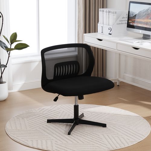 Fauteuil De Bureau Chaise Bureau Roulettes Réglable Hauteur Pivotante à 360°maille Respirante Noir
