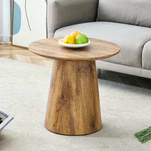 Table Basse Rond 50x50x48cm Meuble Salon Canapé Table D'appoint Petite Table Manger Vintage Bois