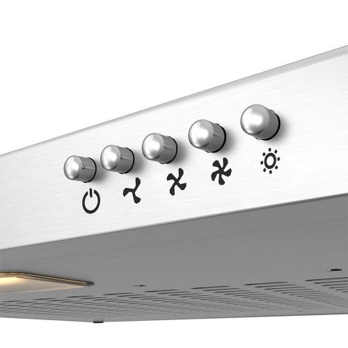 Ciarra Cbcs6903-ow Hotte Intégrée 60cm Avec LED Eclairage Inox