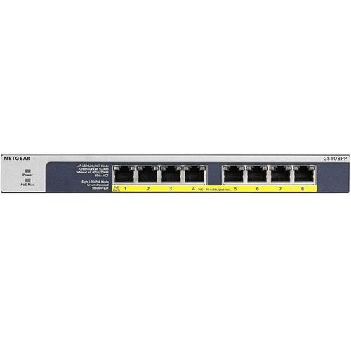 Switch 8 Ports Poe+ 10/100/1000 Mbps