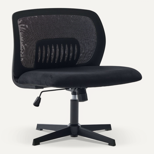 Fauteuil De Bureau Chaise Bureau Roulettes Réglable Hauteur Pivotante à 360°velours Noir