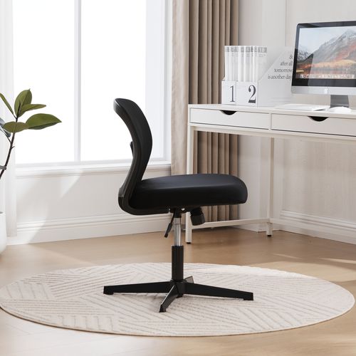Fauteuil De Bureau Chaise Bureau Roulettes Réglable Hauteur Pivotante à 360°velours Noir
