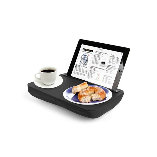Support Coussin Pour Tablette – Angle Réglable – Poche Filet – Compatible IPad, Livres, Smartphones – Gris Clair - 5