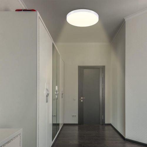 Plafonnier LED Blanc Chaud 12 W 3000K  Lampe De Salle De Bain Moderne Et Plate