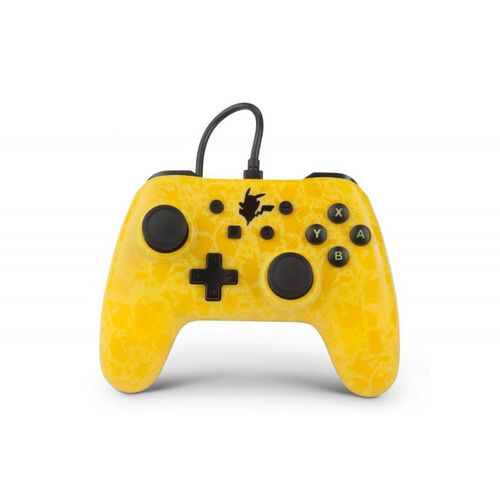 Manette Nintendo Switch Filaire Powera Pikachu Silhouette Jaune