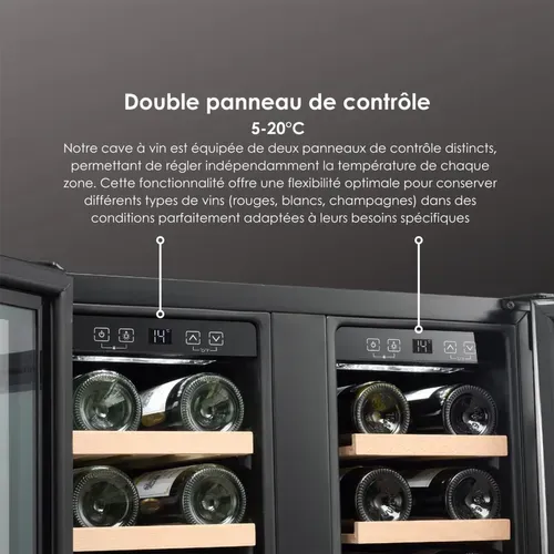 Cave à Vin De Service Encastrable Lecépage Agj40vn2z2dbu 40 Bouteilles Double Porte