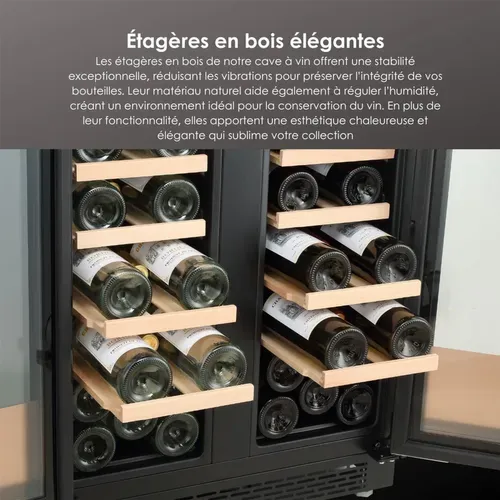 Cave à Vin De Service Encastrable Lecépage Agj40vn2z2dbu 40 Bouteilles Double Porte