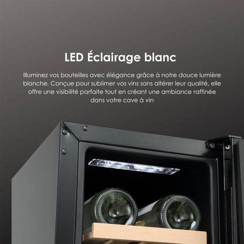 Cave à Vin Encastrable Sous Plan Lecépage Agj17vn2zbu 17 Bouteilles Double Zone