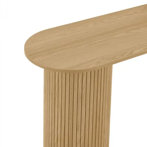 Table Console 140 Cm Callix Uh11174 Mdf Lattes Chêne