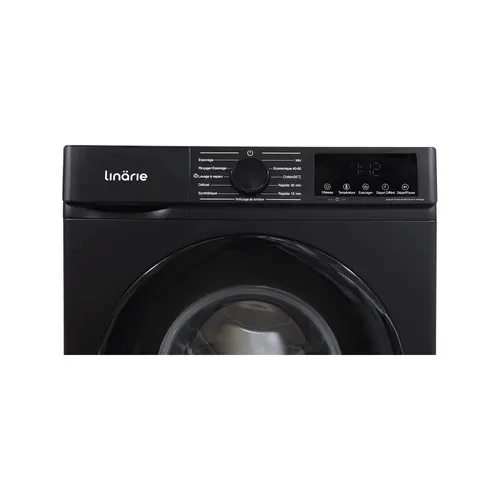 Lave-linge Hublot Orsan Linarie Ljwm812abk Noir 8kg 1200 Tours Moteur Induction 11 Programmes et