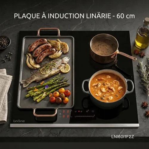 Plaque De Cuisson à Induction Encastrable Lni60i1f2z Linarie 4 Zones 60 Cm