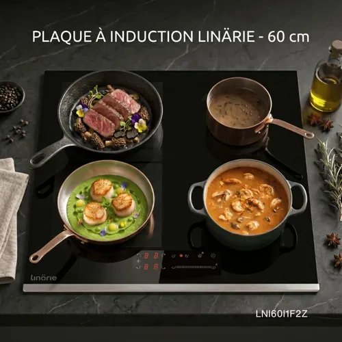 Plaque De Cuisson à Induction Encastrable Lni60i1f2z Linarie 4 Zones 60 Cm