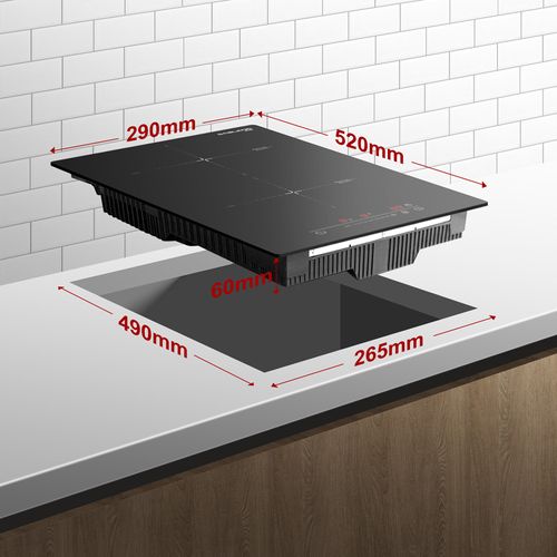 Plaque à Induction encastrable Ih30bf 30cm, 2 Foyers 3500w