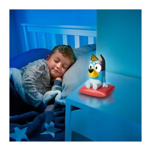 Veilleuse Et Lampe Torche Bluey - Bluey Assise Sur Un Coussin - 12 Cm