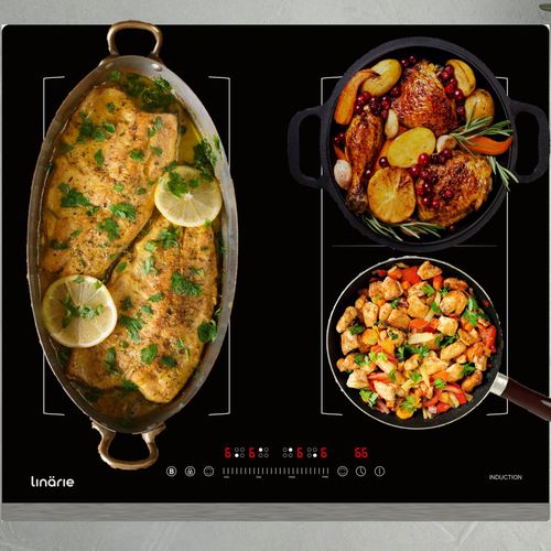 Dijon Table De Cuisson à Induction Linarie Ls60i2f 4 Zones De 60 Cm Avec Double Zone Flexible