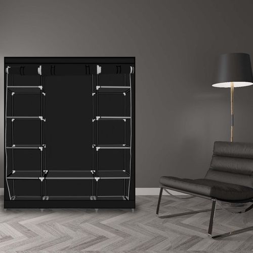 Armoire De Rangement - Grande Noir  Hg8009-blk