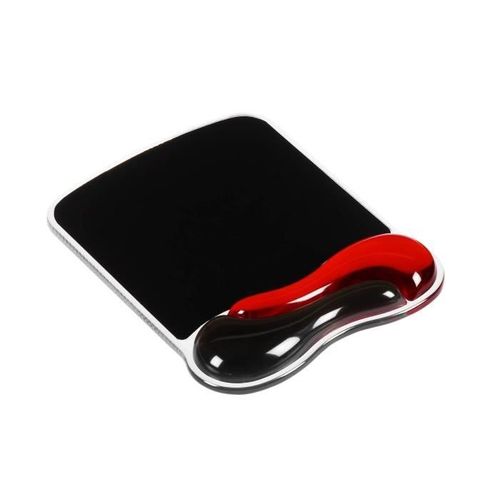 Tapis De Souris Avec Repose-poignet, Duo Gel, Noir Et Rouge