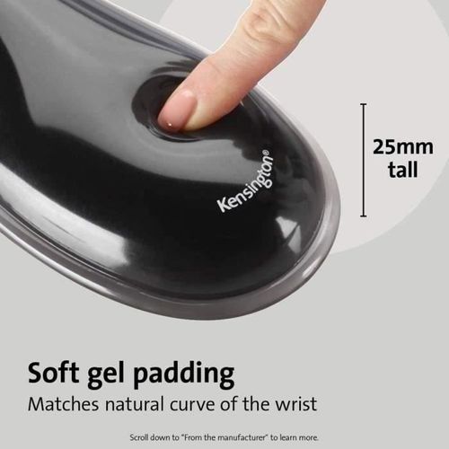 Tapis De Souris Avec Repose-poignet, Duo Gel, Noir Et Rouge