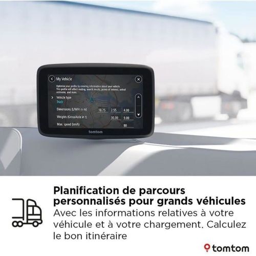 Gps Professionnel 6" Pour Poids Lourds - Europe, Écran 1280x720, Wi‑fi