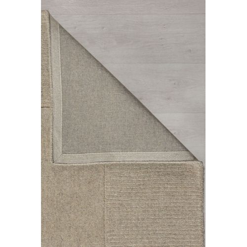 Tapis De Salon Uni En Laine Leone En Laine - Beige - 200x290 Cm