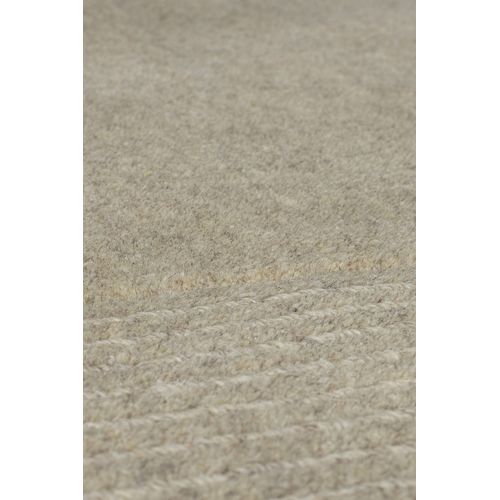 Tapis De Salon Uni En Laine Leone En Laine - Beige - 200x290 Cm