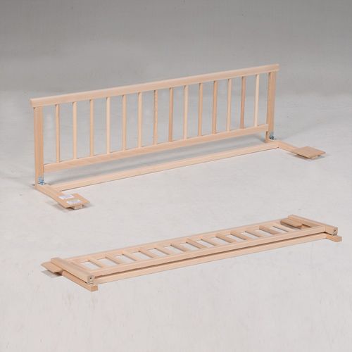 Barrière De Lit Protection Anti-chute Pour Bébés Hêtre Massif