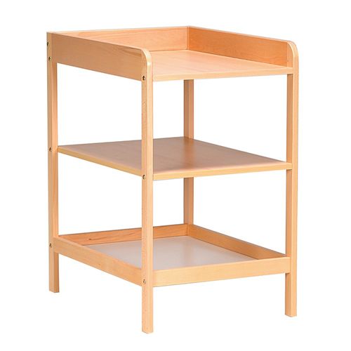 Table à Langer Plan à Langer Lola 75x55x90cm Bois Massif Couleur Hêtre