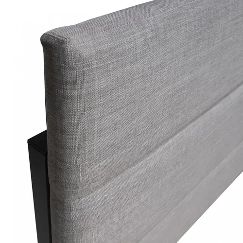 Lit 2 Places 140x200cm Avec Tiroir Lit Gris Clair Palmer Inclus Sommier Et 2 Tiroirs