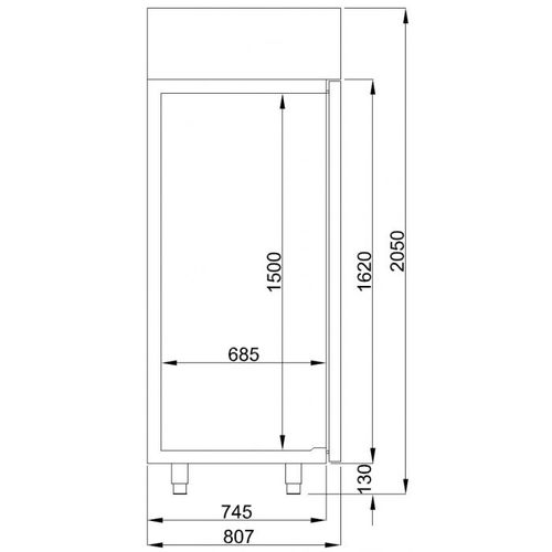 Armoire Congélateur Professionnel 1400 L Inox - Energy Line -