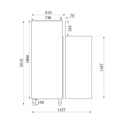Armoire Congélateur Professionnel Inox - 1200 Litres -