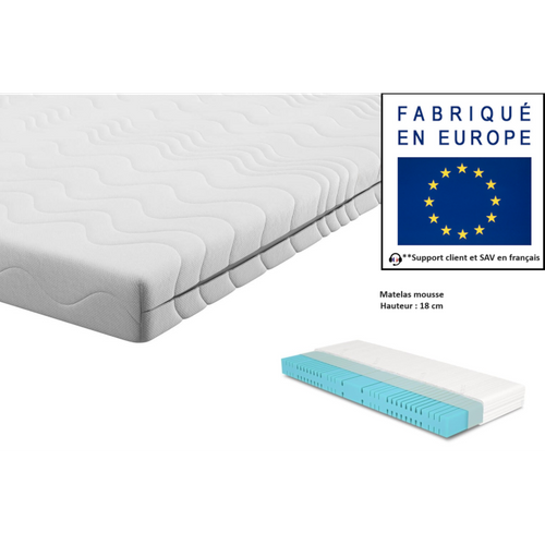 Lenart Lit Escamotable Matelas Inclus Horizontal 140x200cm Blanc Brillant Lit Rabattable Consus Pro