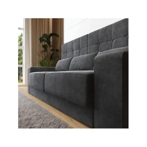 Lit Escamotable 180x200cm Vertical Canapé Anthracite Lit Mural Sup M1 Blanc