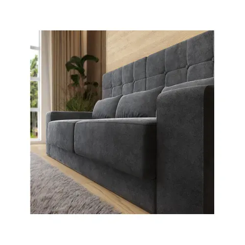 Lit Escamotable 180x200cm Vertical Canapé Anthracite Lit Mural Sup M1 Chêne Kaiserberg