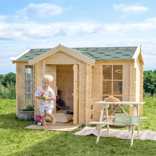 Maison En Bois Pour Enfants - M520 - 241x187xh151cm/2.63m2