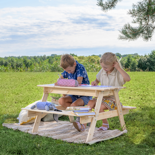 Table Enfant Pour Le Jardin - M010-1 - 90x90xh50 Cm