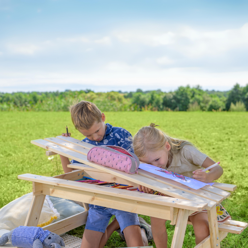 Table Enfant Pour Le Jardin - M010-1 - 90x90xh50 Cm